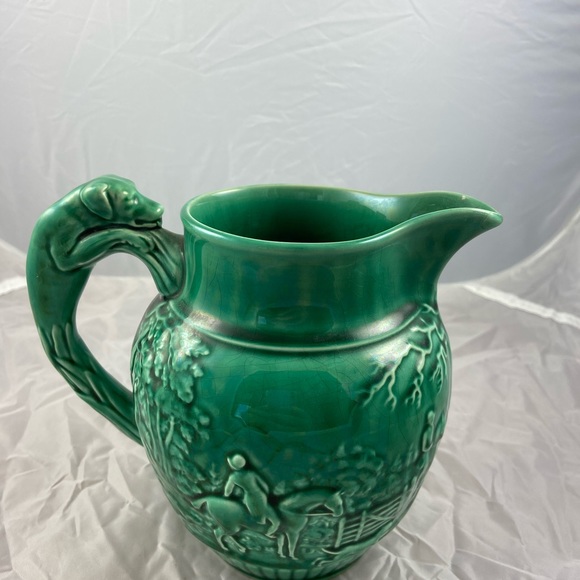 Antique Wedgwood Hunting Scene Pitcher - Picture 5 of 6